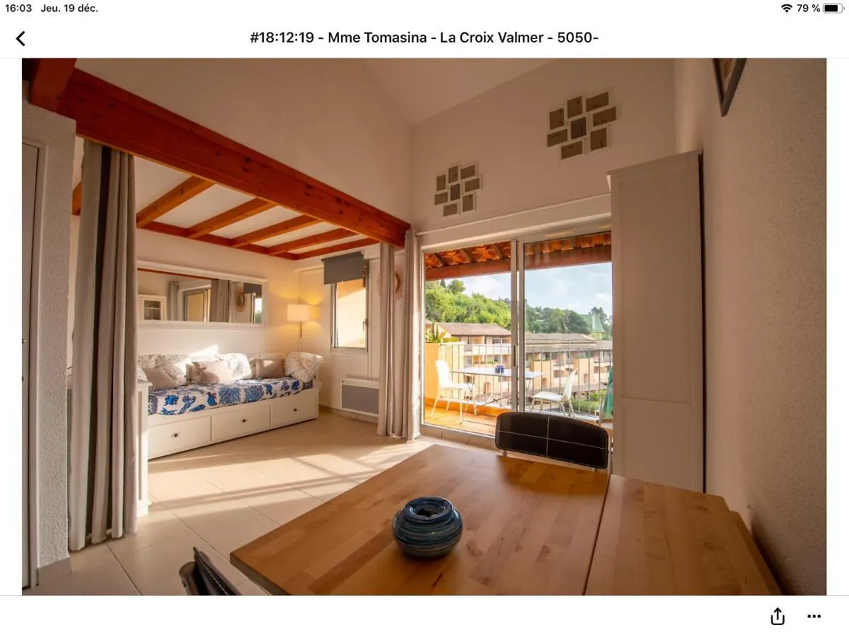 Superbe appartement T1 duplex,vue mer La Croix-Valmer France